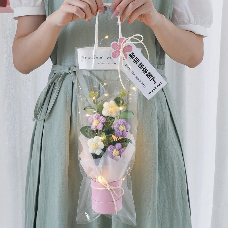 Szydełkowe Kwiaty – Bukiet na Absolutorium, Wieczne Kwiaty, Ślub