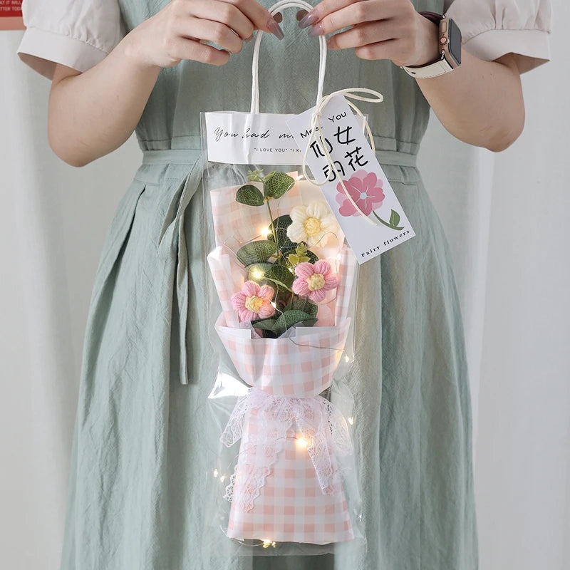 Szydełkowe Kwiaty – Bukiet na Absolutorium, Wieczne Kwiaty, Ślub