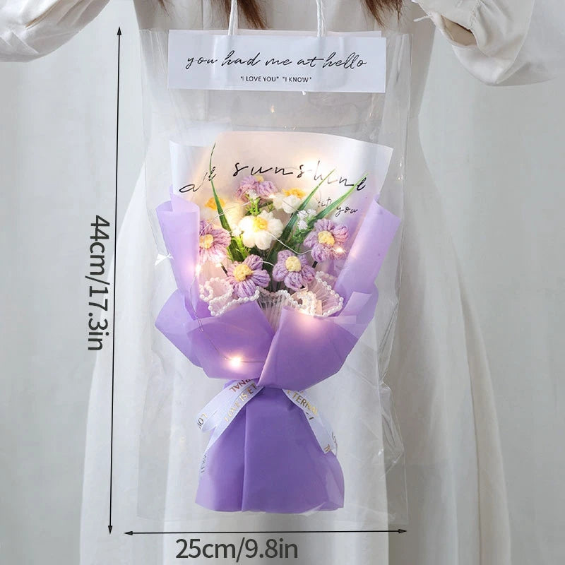 Szydełkowe Kwiaty – Bukiet na Absolutorium, Wieczne Kwiaty, Ślub