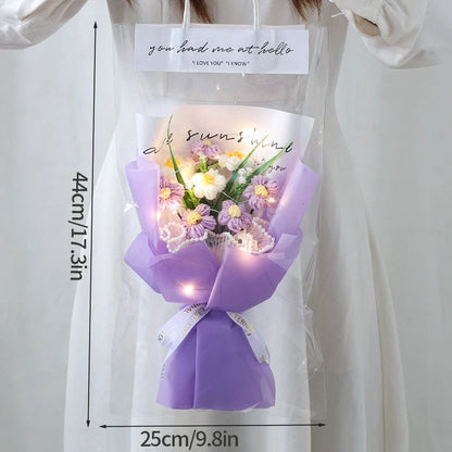 Szydełkowe Kwiaty – Bukiet na Absolutorium, Wieczne Kwiaty, Ślub