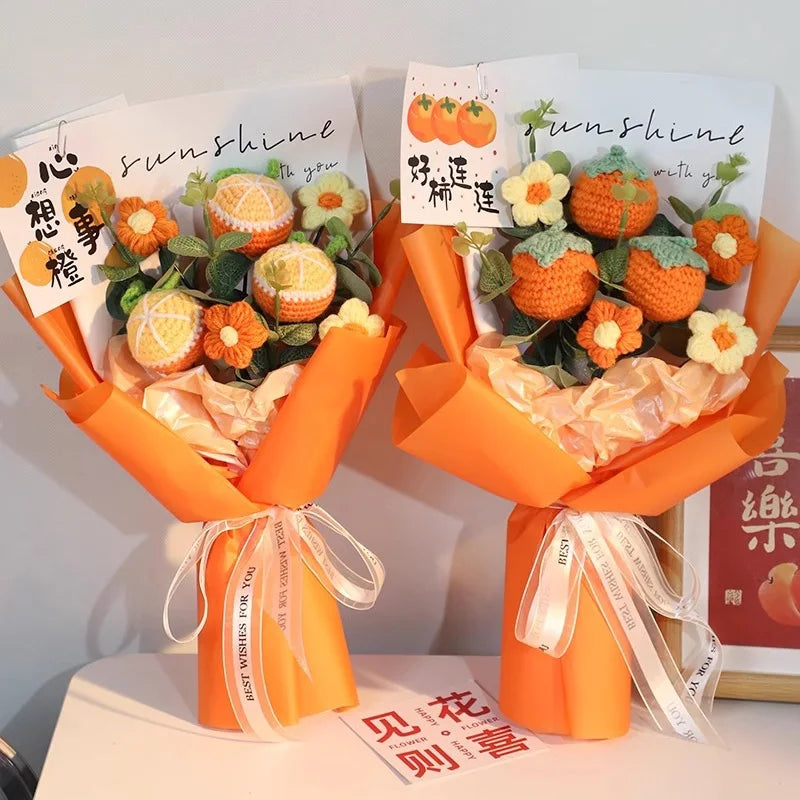 Szydełkowe Kwiaty – Bukiet na Absolutorium, Wieczne Kwiaty, Ślub