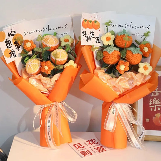 Szydełkowe Kwiaty – Bukiet na Absolutorium, Wieczne Kwiaty, Ślub