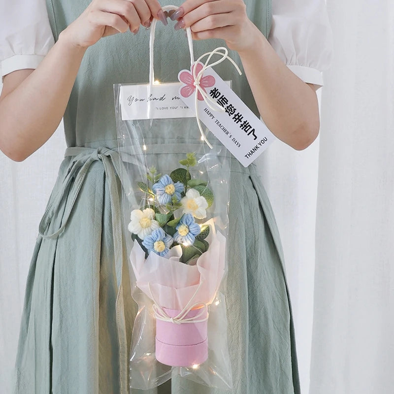 Szydełkowe Kwiaty – Bukiet na Absolutorium, Wieczne Kwiaty, Ślub