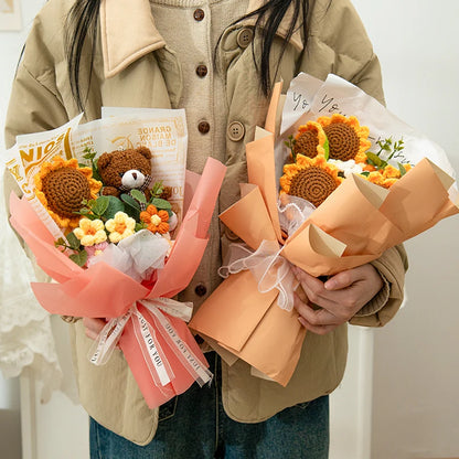 Szydełkowe Kwiaty – Bukiet na Absolutorium, Wieczne Kwiaty, Ślub