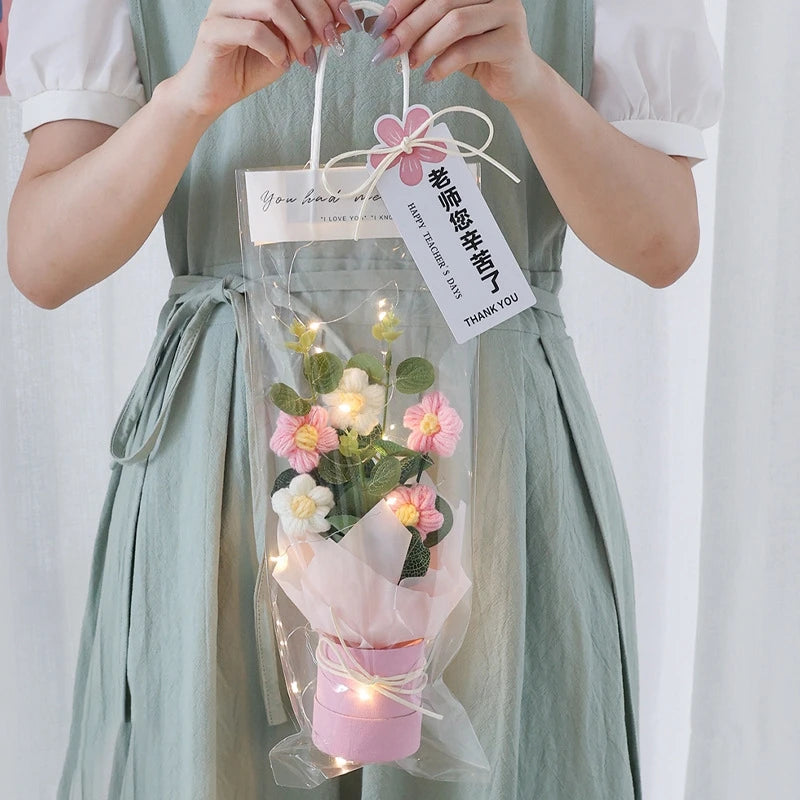 Szydełkowe Kwiaty – Bukiet na Absolutorium, Wieczne Kwiaty, Ślub