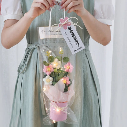 Szydełkowe Kwiaty – Bukiet na Absolutorium, Wieczne Kwiaty, Ślub