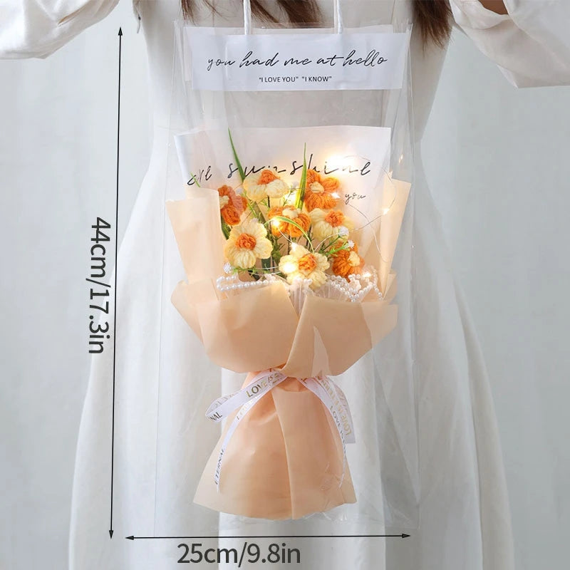 Szydełkowe Kwiaty – Bukiet na Absolutorium, Wieczne Kwiaty, Ślub